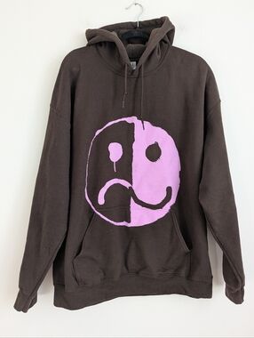 Fall Out Boy 2023 So Much For Stardust Brown & Pink Smiley Hoodie XL